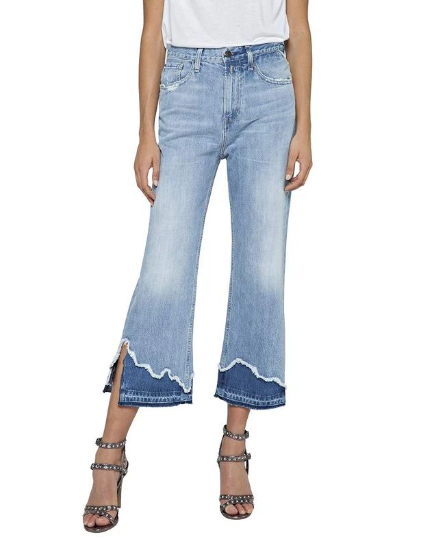 Replay Women's Agathe Straight Jeans Not Applicable, Blue (Light Blue 10), W24 (Manufacturer Size: 24) - Image 1
