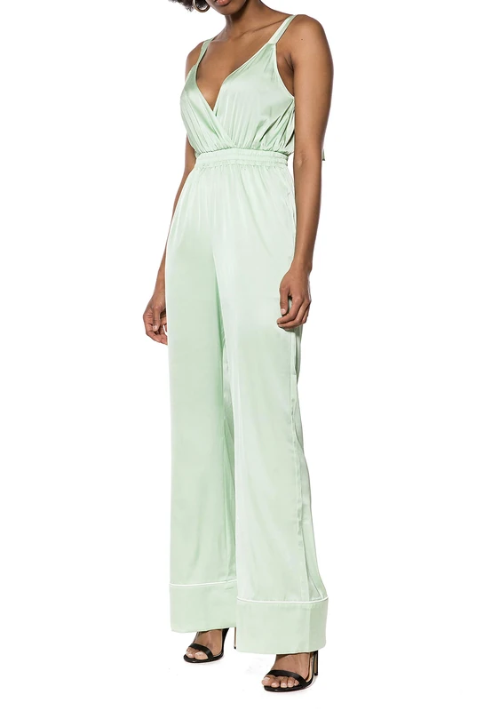 IVYREVEL Women's D Ring Shoulder Jumpsuit (Pastel Green 345), 10 (Size:38)