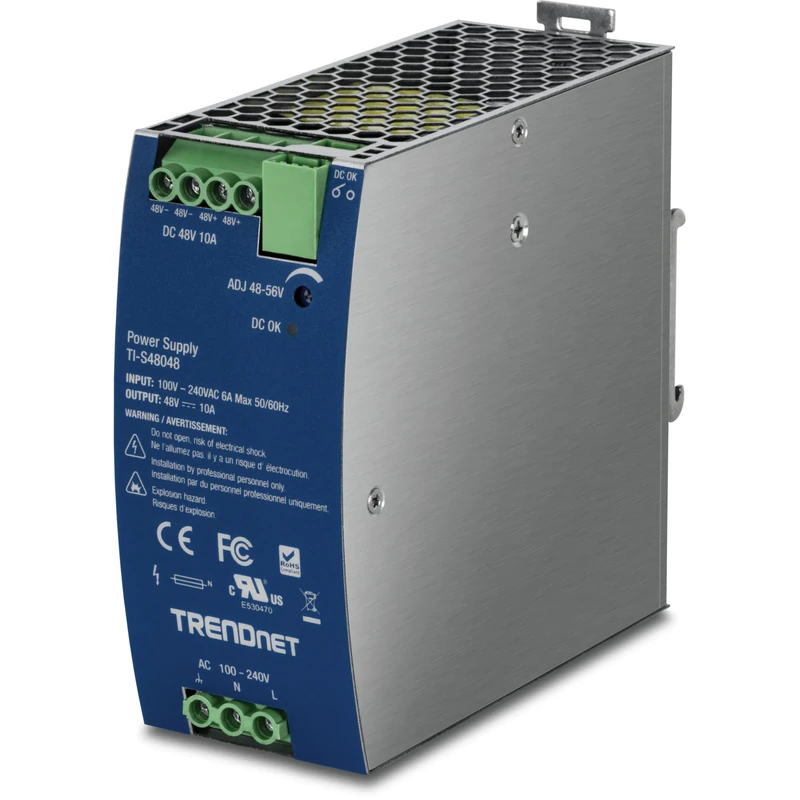 TRENDnet Ti-S48048 AC to DC DIN Rail Power Supply