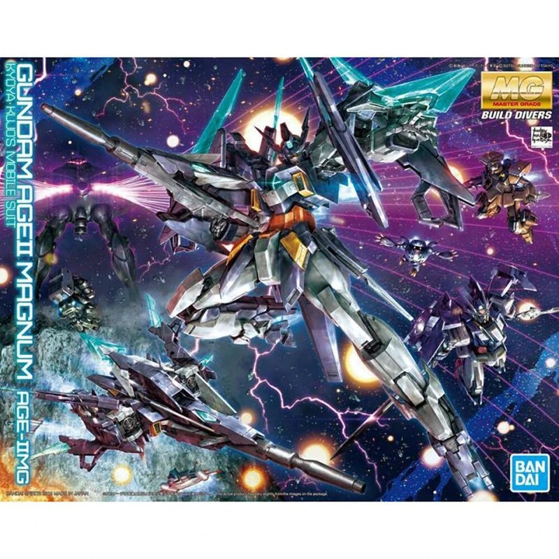 GUNDAM - MG 1/100 AGE-IIMG Age II Magnum Gundam - Model Kit, Bandai MG - Image 1