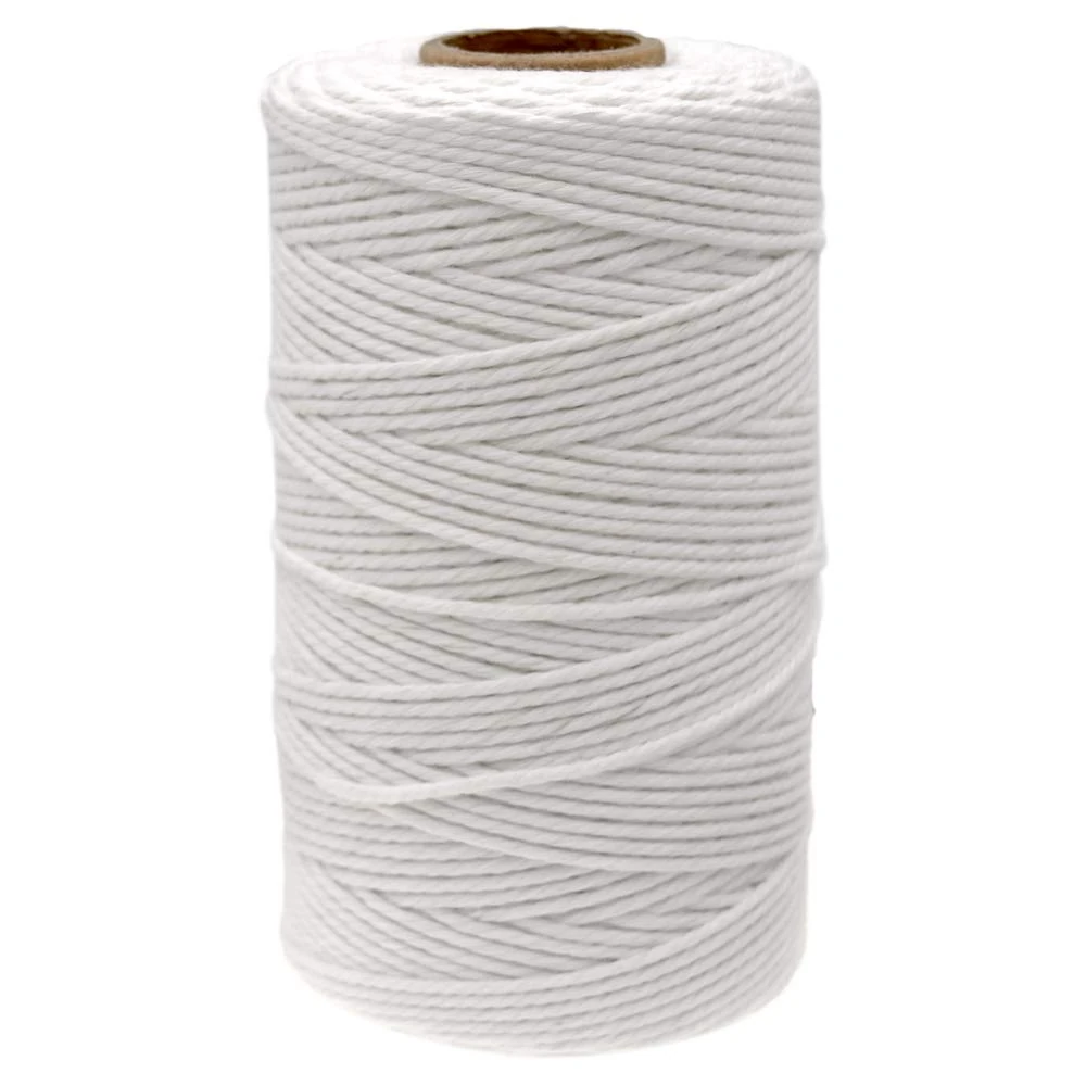 jijAcraft 100M Butchers String, 328ft White Cotton String, 2MM Natural Food Grade Cooking Cord, Butchers Twine for Kitchen Rotisserie Chicken, Tying Meat, Making Sausage