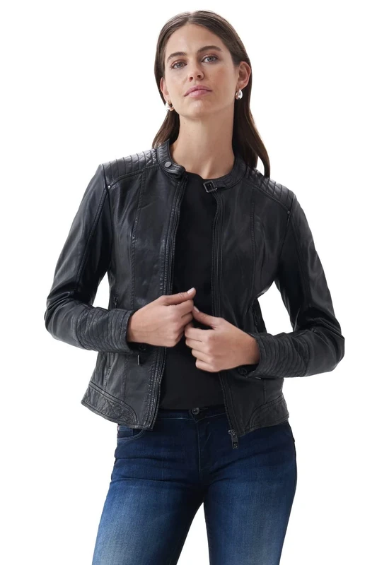 Salsa Leather Jacket Black