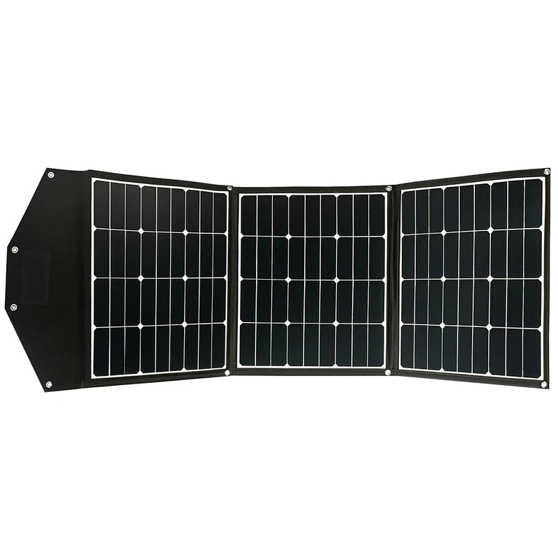 Offgridtec© FSP-2 135W Foldable Solar Panel, Highly-Effective Solar Cells, no Charge Controller, with Practical Carrying Handle and Storage Space for Cables. for Camping, Travel, Boat, Caravan