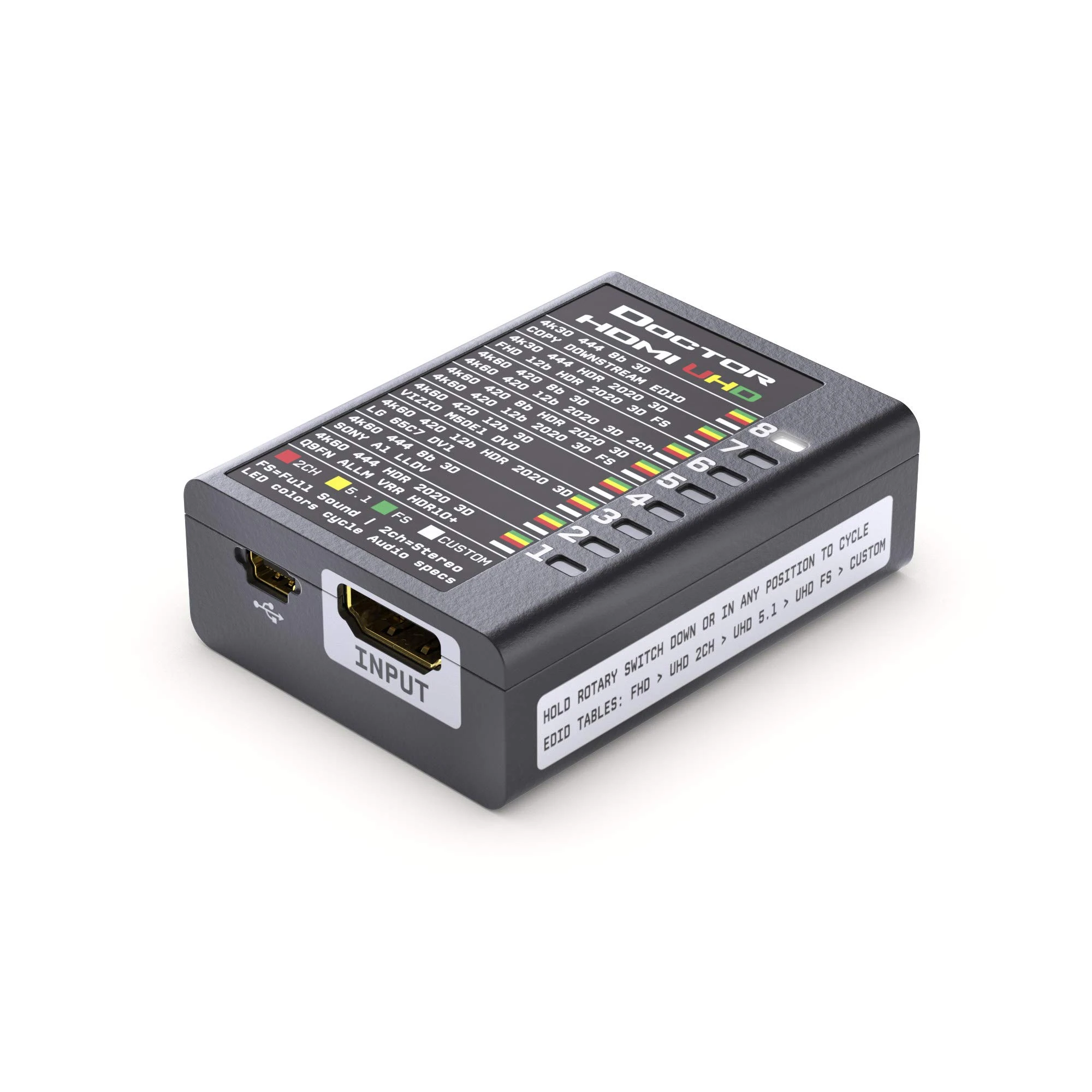 HDFury HDF0130 Dr. HDMI 4K - HDMI EDID Manager / Emulator, löst alle Handshake Probleme bis HDMI 2.0b