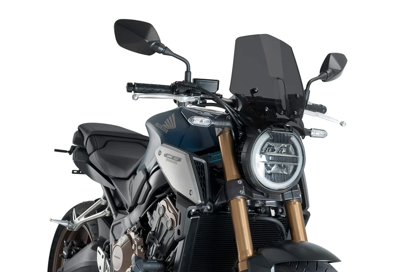 Puig Windshield Naked New Generation Sport 9748F for Honda CB650R Neo Sports Café 19', Honda CB1000R Neo Sports Café 18'-19'