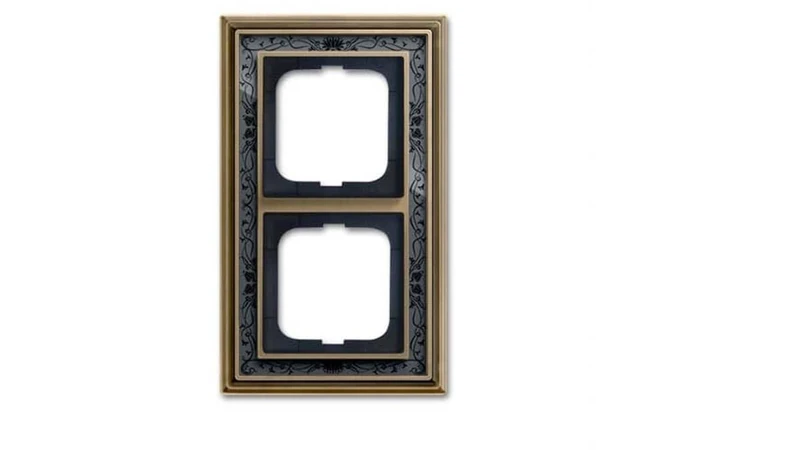 Busch-Jaeger Frame 2-Way 1722-843 ms/Antique Decor Anth Busch-Dynasty Light Switch Cover, Switch Plate Frame 4011395219218