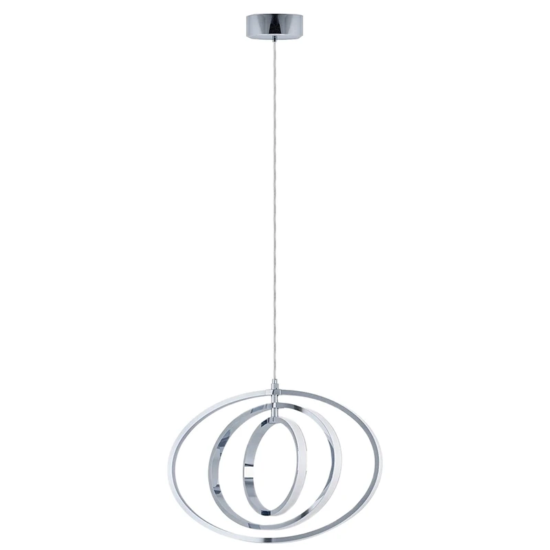 Eglo Pausia Pendant Light Steel 18 W, Chrome