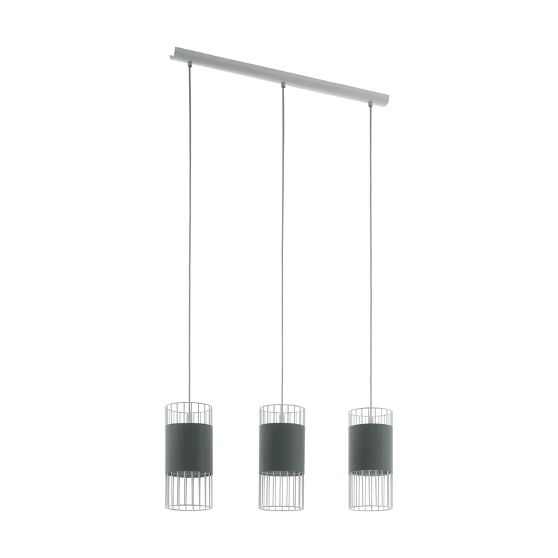 EGLO Norumbega Pendant Light, Steel, 60 W, White