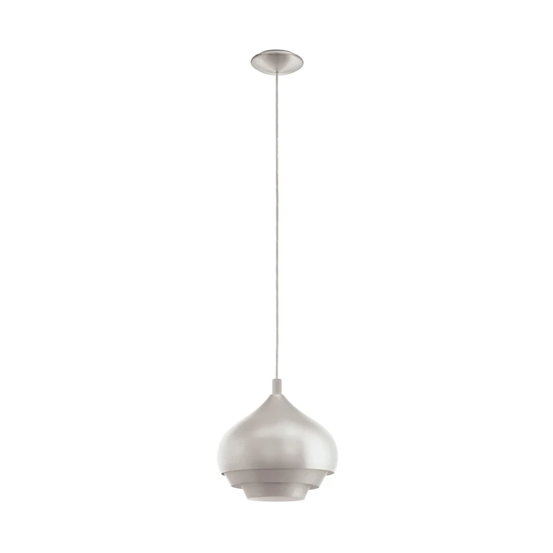 EGLO Camborne 97243 Pendant Light Made of Steel in Brushed Silver