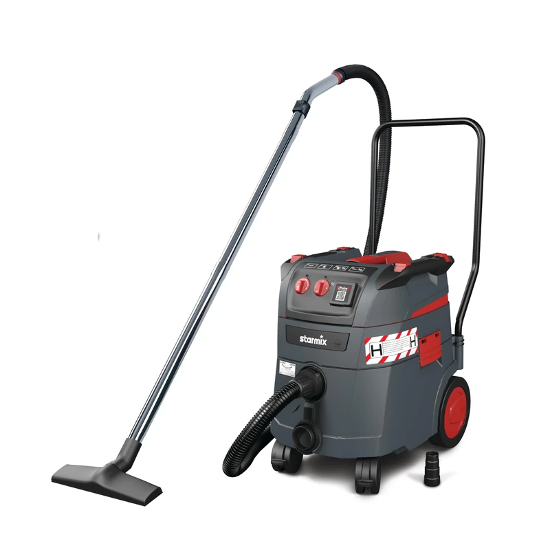 Starmix iPulse H-1635 Safe Plus - Industrial Vacuum Cleaner Dust Class H, 280 mbar, 35 L - Automatic Filter Cleaning, HEPA H14 Filter - DIN Certified & BG-BAU-Conveying Safety Vacuum Cleaner - Image 1