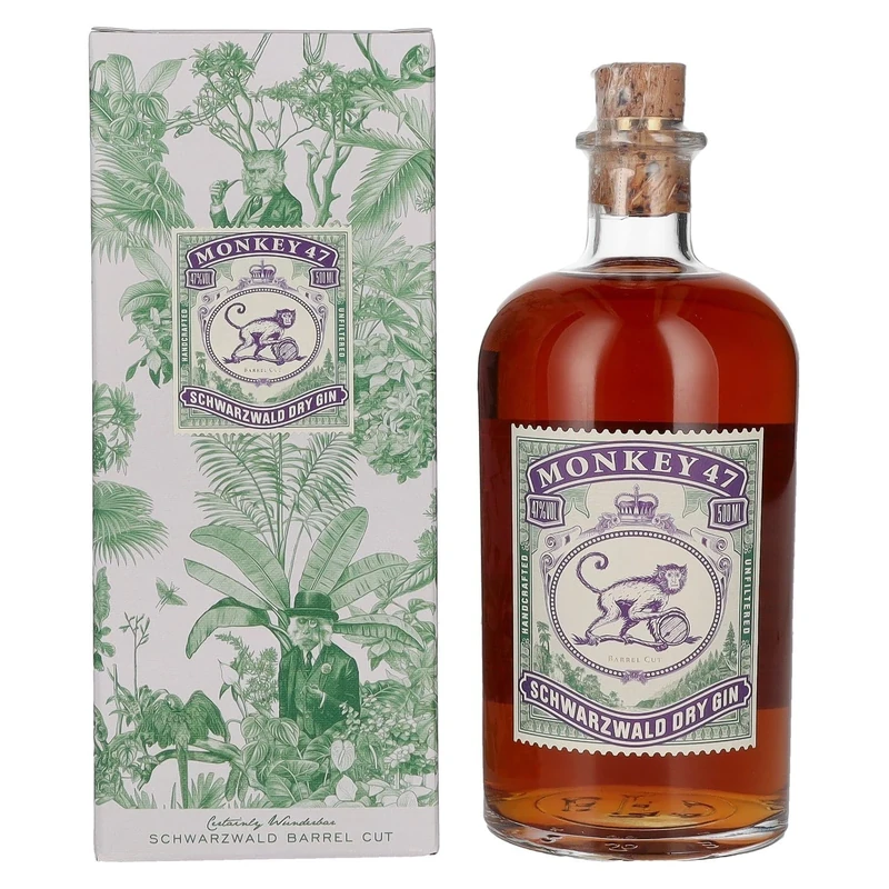 Monkey 47 Barrel Cut Dry Gin, 50cl with Giftbox