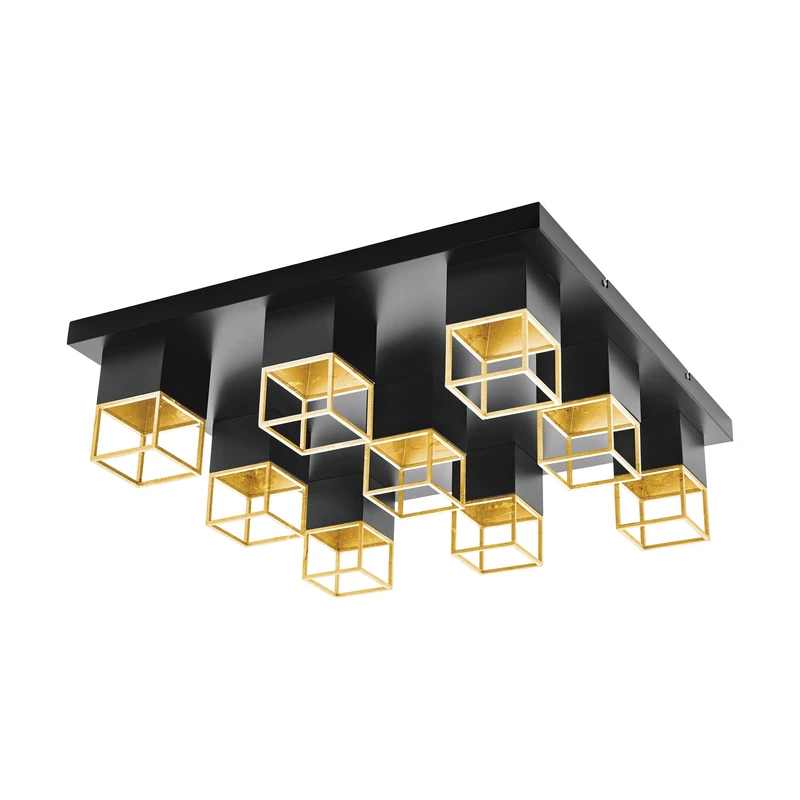 EGLO 97732 MONTEBALDO Ceiling Light in Black and Gold