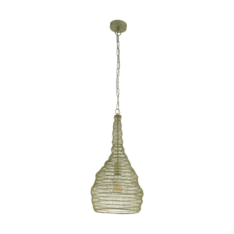 Eglo Colt Pendant Light Steel 60 W Champagne