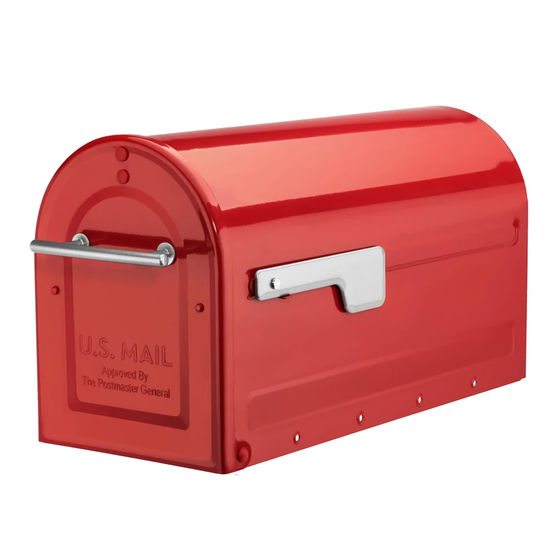 ARCHITECTURAL MAILBOXES 7900-7R-SR Boulder Mailbox, Red