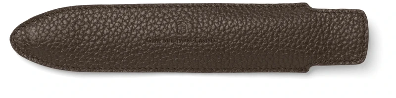 Graf von Faber-Castell 118746 Pencil Case for 1 Writing Instrument, Cashmere, Dark Brown