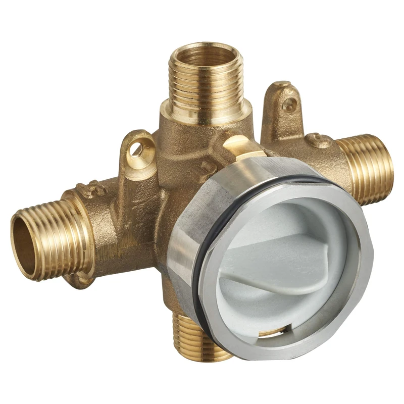 American Standard RU101SS Flash Shower Rough-in Valve with Universal Inlets and Outlets with Screwdriver Stops, Unfinished - Image 1