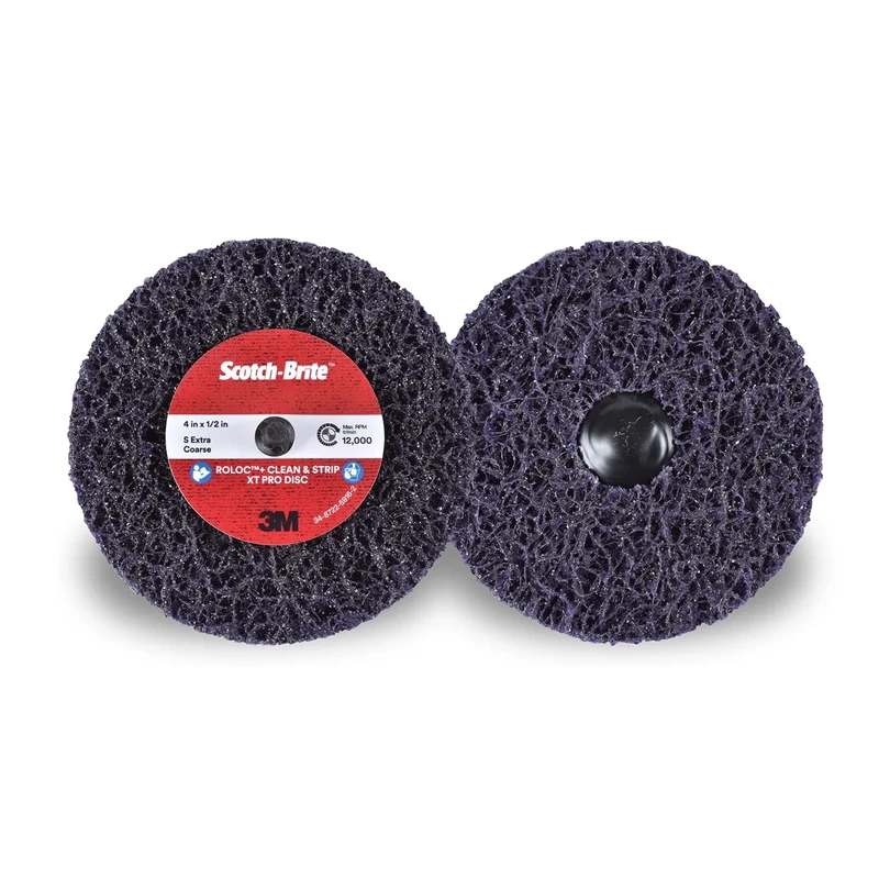 Scotch-Brite Roloc Clean and Strip XT Pro Disc - Silicon Carbide Mineral - Metal Stripping Disc - Rust and Paint Remover - Pack of 10