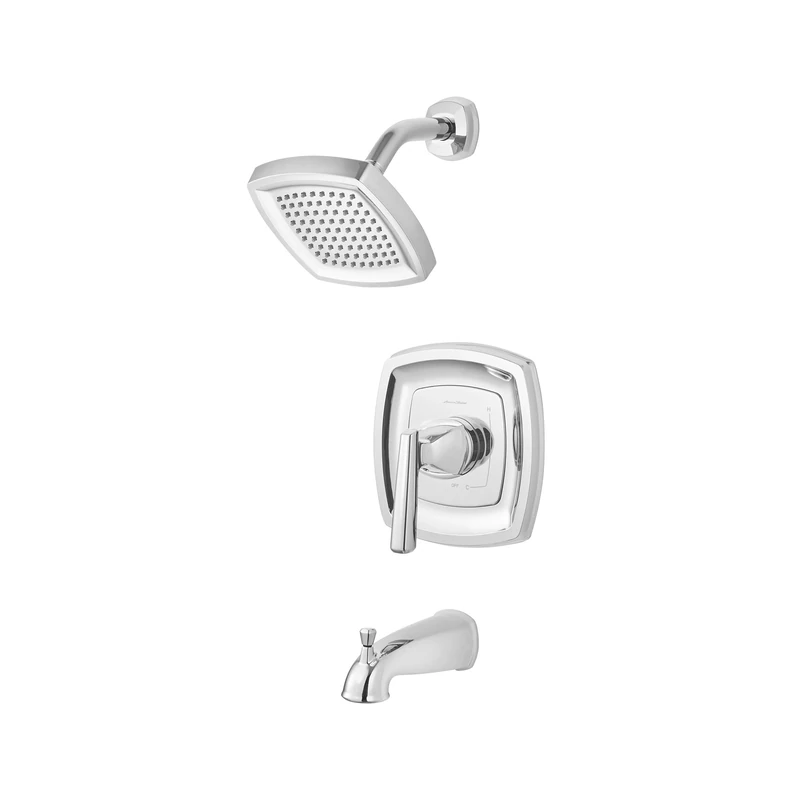 American Standard TU018508.002 Edgemere Tub Trim Kit with Water-Saving Shower Head and Cartridge, Polished Chrome
