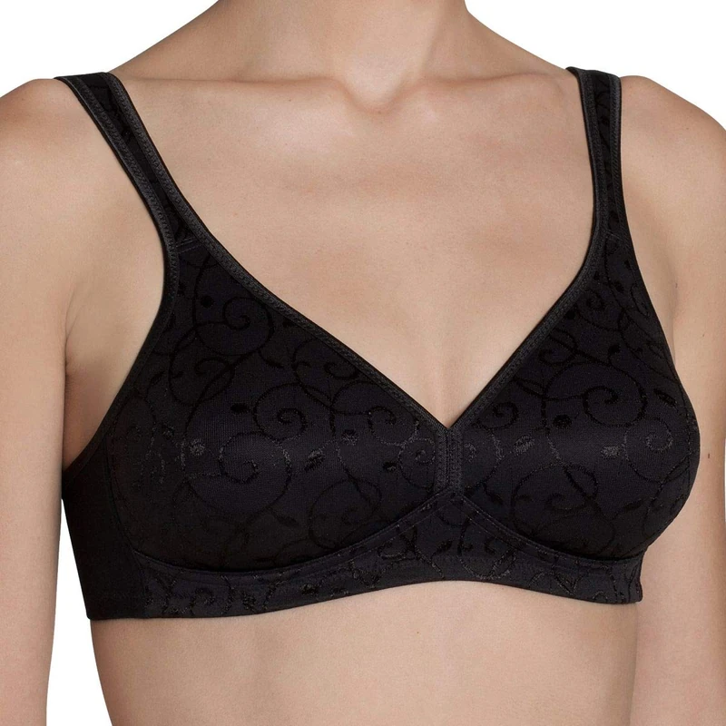 Triumph Women's Elegant Cotton N, Bra, BLACK - Image 1