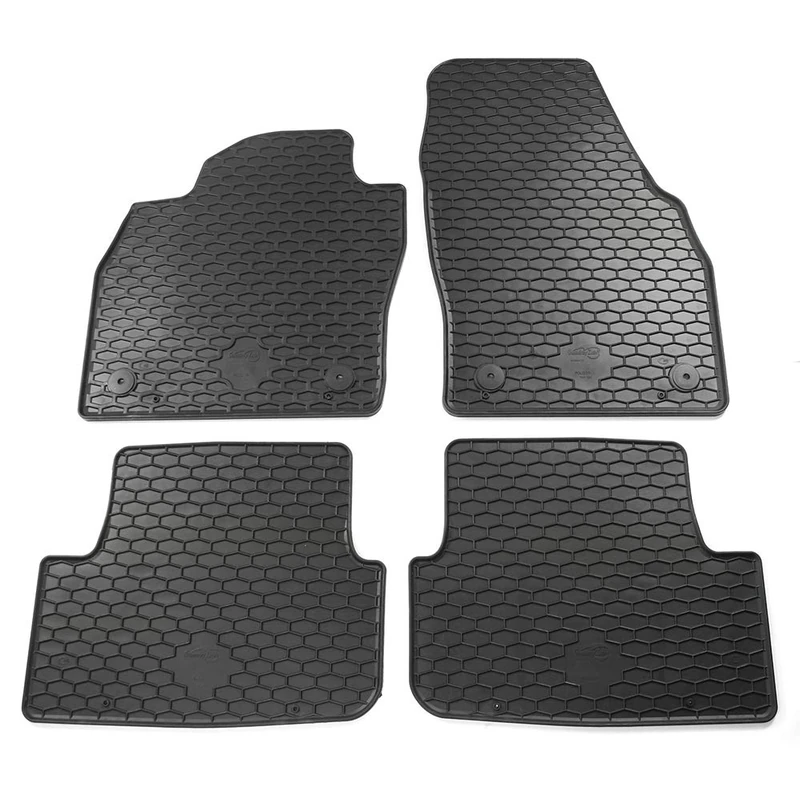 Volkswagen 2G1061550041 Rubber Floor Mats Plus Quality 4 x Rubber Mats V+h Black - Image 1