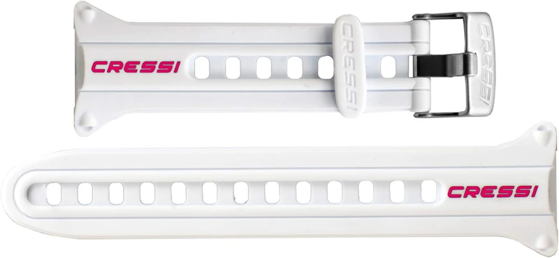 Cressi Crg1B Unisex Adult Strap for Goa Dive Computer Wrist Strap - White/Pink, Uni