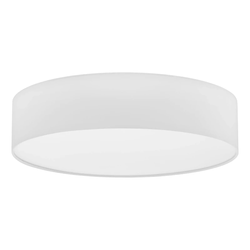 Eglo Ceiling Light Pasteri, 3-Arm Modern Ceiling Lamp, Living Room Light Made of Textile and Plastic in White, Hallway Ceiling Lamp with E27 Socket, Ø 57 cm