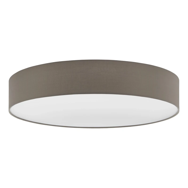 Eglo Ceiling Light Pasteri, 5-Arm Modern Ceiling Lamp, Living Room Light Made of Textile and Plastic in White and Taupe, Hall Ceiling Lamp with E27 Socket, Ø 76 cm