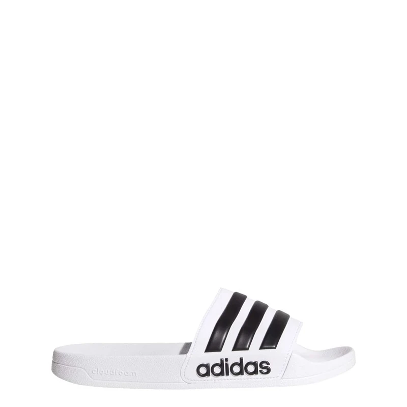 adidas Men's Adilette Shower Sandal, Ftwr White Core Black Ftwr White, 17 UK