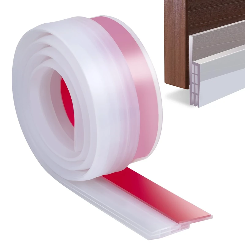 YOUSHARES Transparent Door Draught Excluder - Strip & Seal for Doors