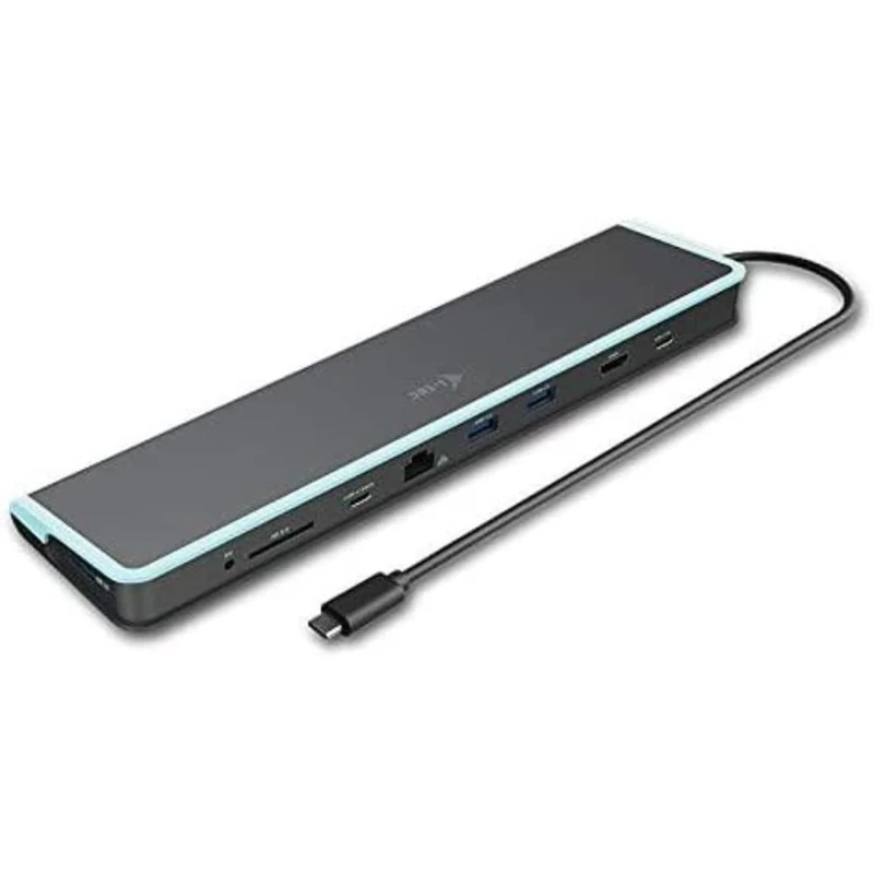 i-tec USB-C 4K Low Profile Docking Station 1x HDMI 1x GLAN 3x USB 3.0 2x USB-C 1x SD Power Delivery for Windows MacOS Chrome OS Thunderbolt 3 Compatible incl. 30cm USB-C Cable