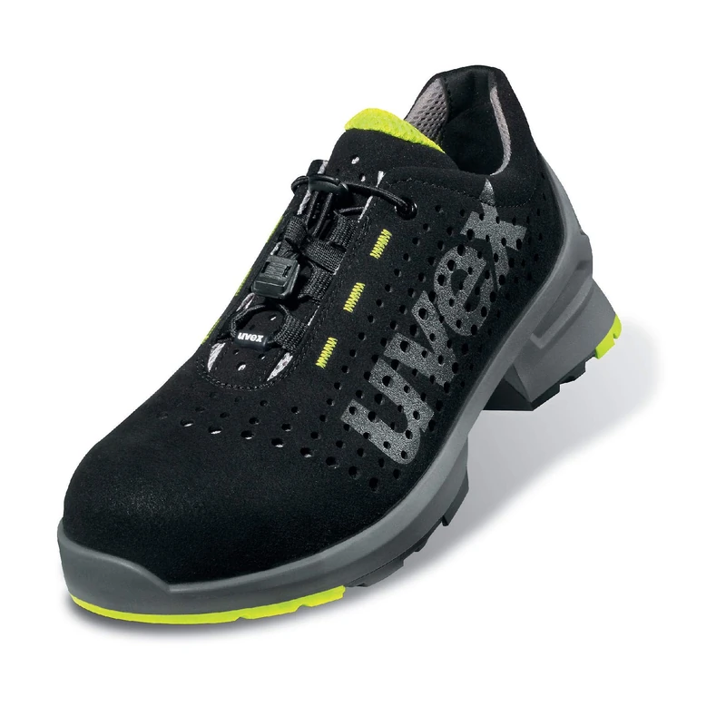 Uvex 1 Work Trainers - Safety Shoes S1 - Width 14 - Size 8 Black