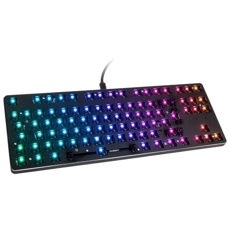 Glorious Gaming GMMK TKL 85%, Barebones (Frame Only) - Mechanical Gaming Keyboard, Per Key RGB, Hotswap & Customisable, International/ISO Layout - Black