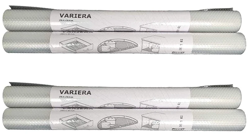 IKEA Variera Shelf Liner Drawer Mat, Clear (4 Pack, Clear)