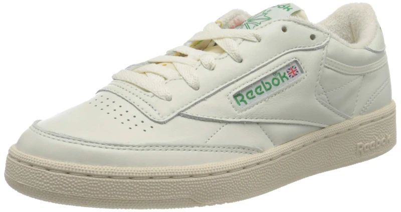 Reebok Men Club C 85 Vintage Sneaker, Top-Chalk/Paperwhite/Glen Green, 4