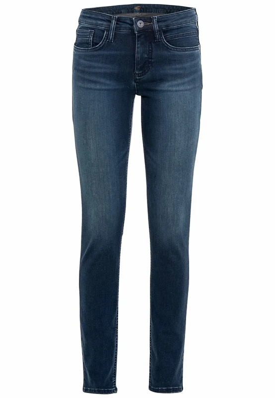 camel active Women's Wear 5-Pocket Jeans, Light Blue, 28W/32L - Image 1