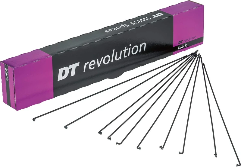 DT Swiss Revolution black spokes 14/17 g = 2/1.5 mm box 100, 262 mm