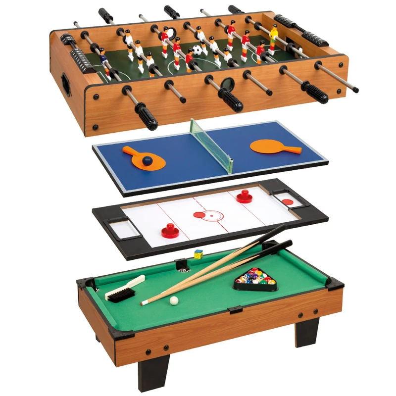 ColorBaby 85327 4 En 1 CBgames Multi-Game Table, 4-in-1 Table Top, M