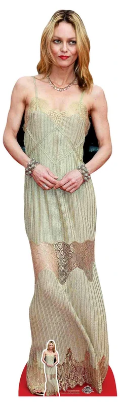 Star Cutouts Ltd CS765 Lifesize Cardboard Free Desktop Cutout of Vanessa Paradis 170cm Tall, Solid, Multi-Colour, Regular