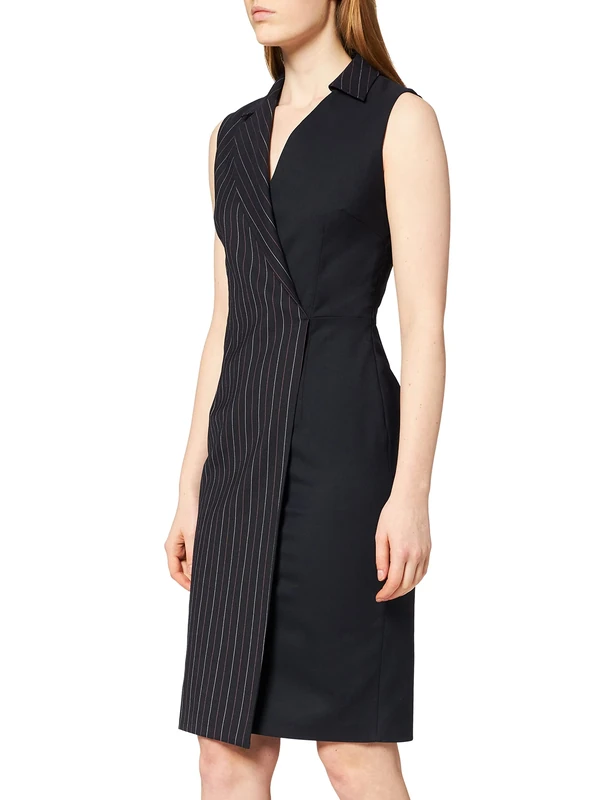 Pinko Women's Mutare Dress, Multicolour (Mult.Blu/Rosa En4), 6 (Size: 38)