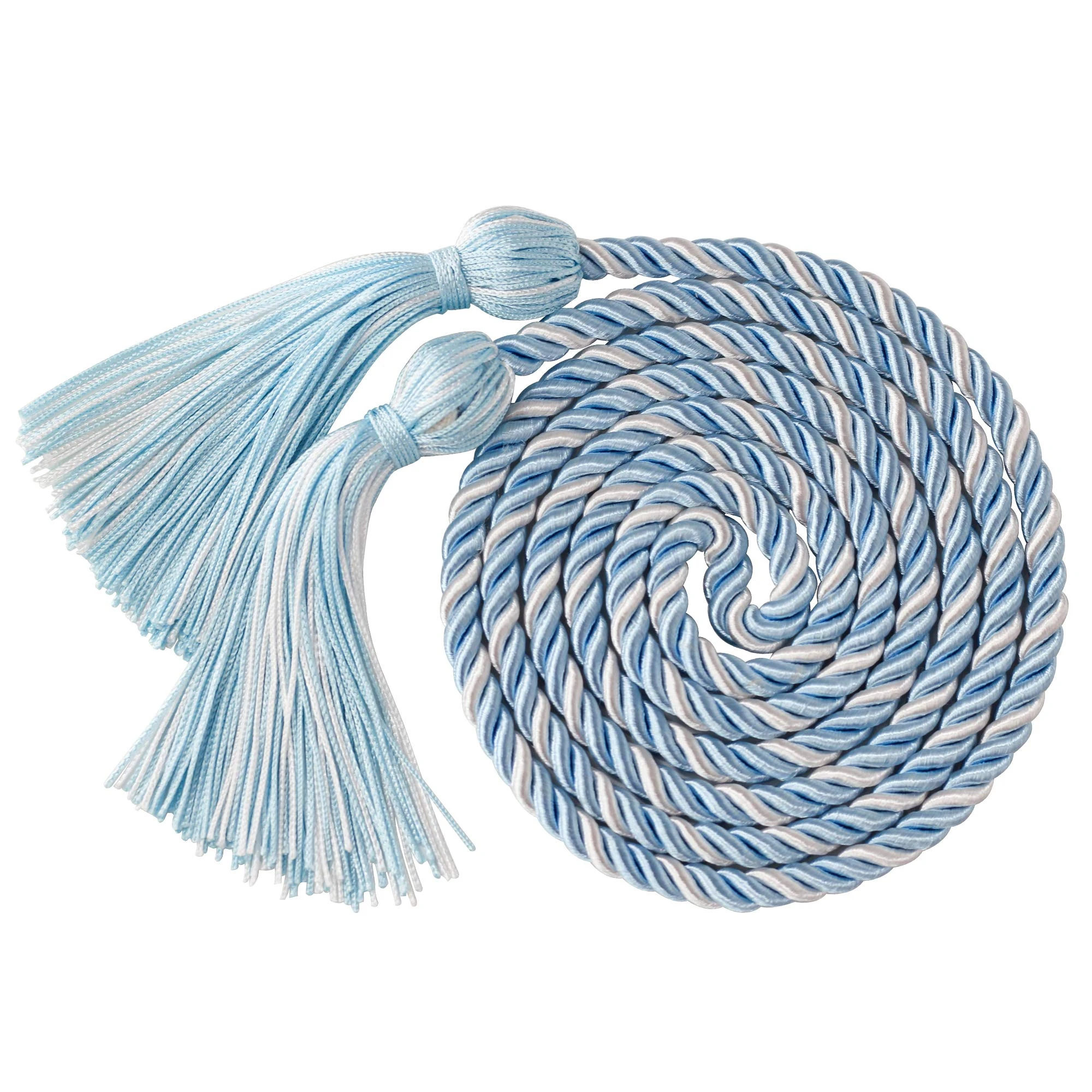 GraduationMall Graduation Honor Cords Tassel Cord for Bachelor Gown Master SkyBlueWhite