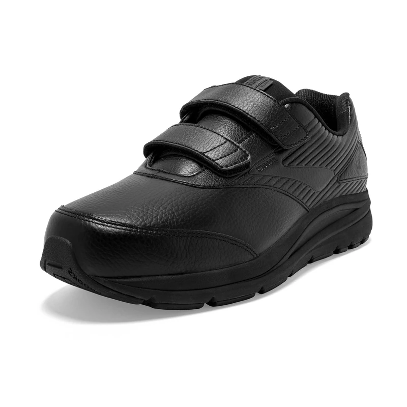 Brooks Men's Addiction Walker V-Strap 2 Trail Running Shoe, Black/Black, 7.5
