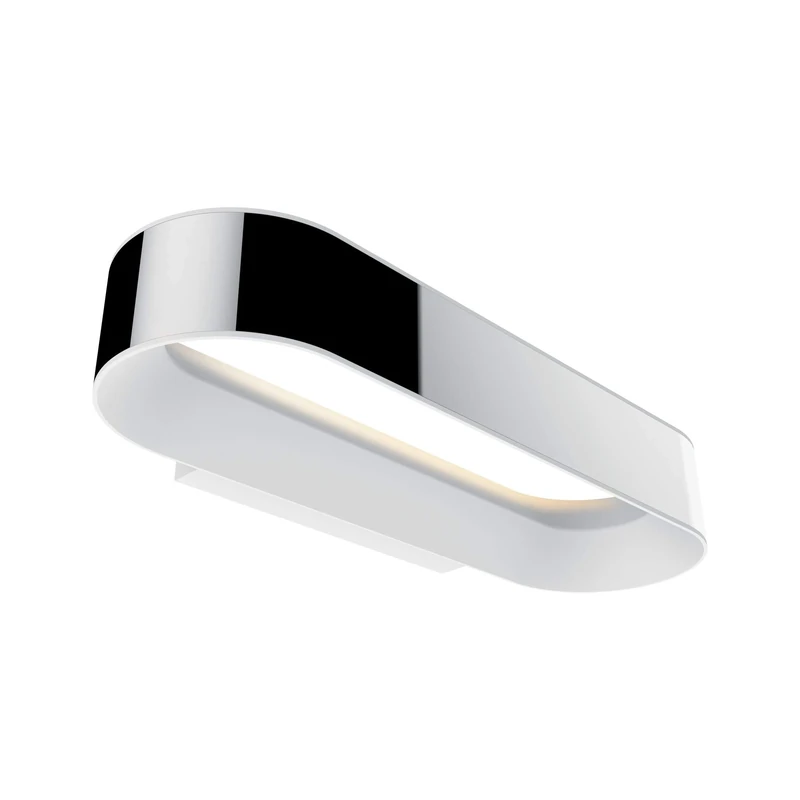 Paulmann 70948 LED Ceiling luminaire Wall luminaire Agena incl. 1x20 watt IP44 dimmable Chrome, White matt Aluminium, Stainless Steel 2700 K