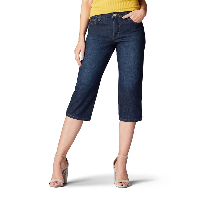 Lee Women's Relaxed Fit Capri Pant Jeans, Lagoon, 18 UK - Image 1