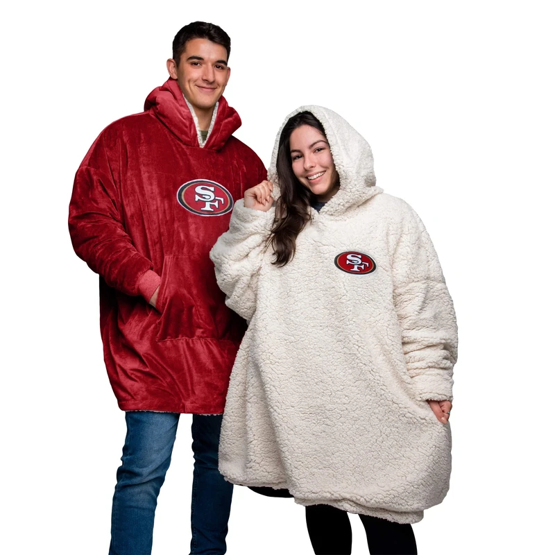 FOCO NFL San Francisco 49ers Unisex Reversible Big Logo Hoodeez