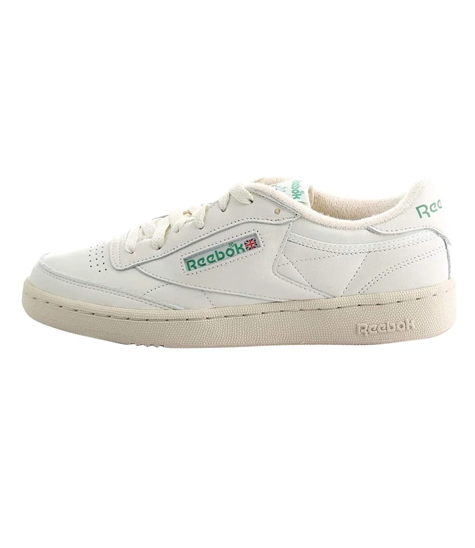 Reebok Men Club C 85 Vintage Sneaker, Top-Chalk/Paperwhite/Glen Green, 11