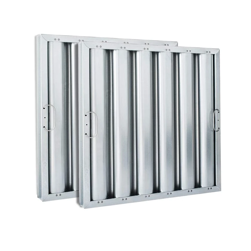 Kleen-Gard Aluminum Commercial Kitchen Hood Filter, Range Hood Baffle Grease Filter for Restaurant Kitchen Exhaust Hoods, 20x20x2 | Actual Size: 19.5 x 19.5 x 1.88 inches | (Pack of 2)