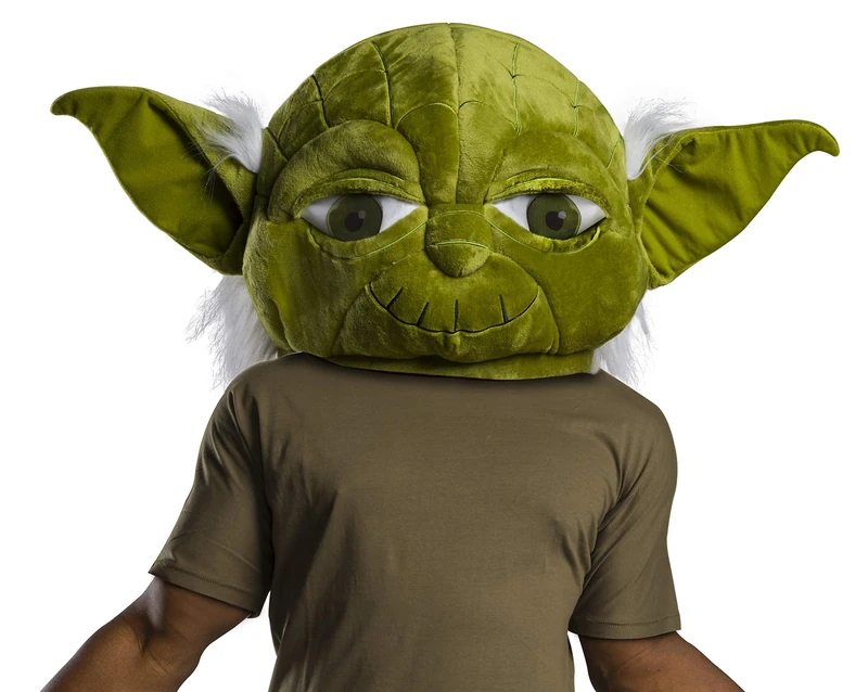 STAR WARS Rubie's Classic Plush Oversized Yoda Head Mask Adult Costume, Multi, One Size