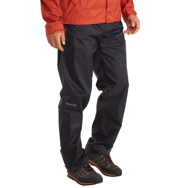 Marmot Men PreCip Eco Pant Long, Waterproof Trousers, Breathable Overtrousers, Lightweight Hiking Pant, Windproof Trekking Pants, Black, L