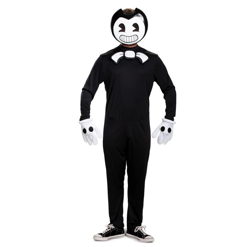 DISGUISE Men's Bendy Classic Adult Costume, Black, M (38-40)