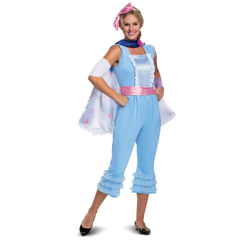 DISGUISE 23727B Disney Pixar Bo Peep Toy Story 4 Deluxe Women's Costume Adult Sized, Blue, M
